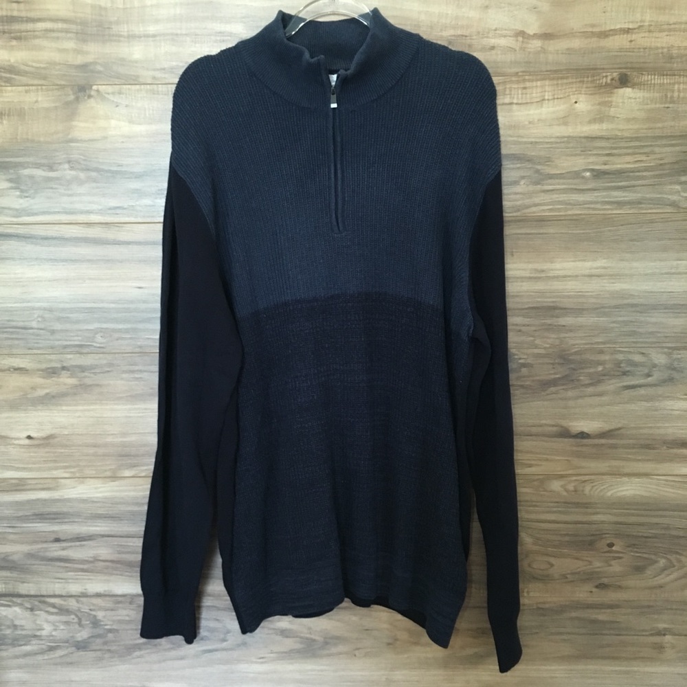 Calvin Klein 1/2 Zip Pullover Sweater Navy New
